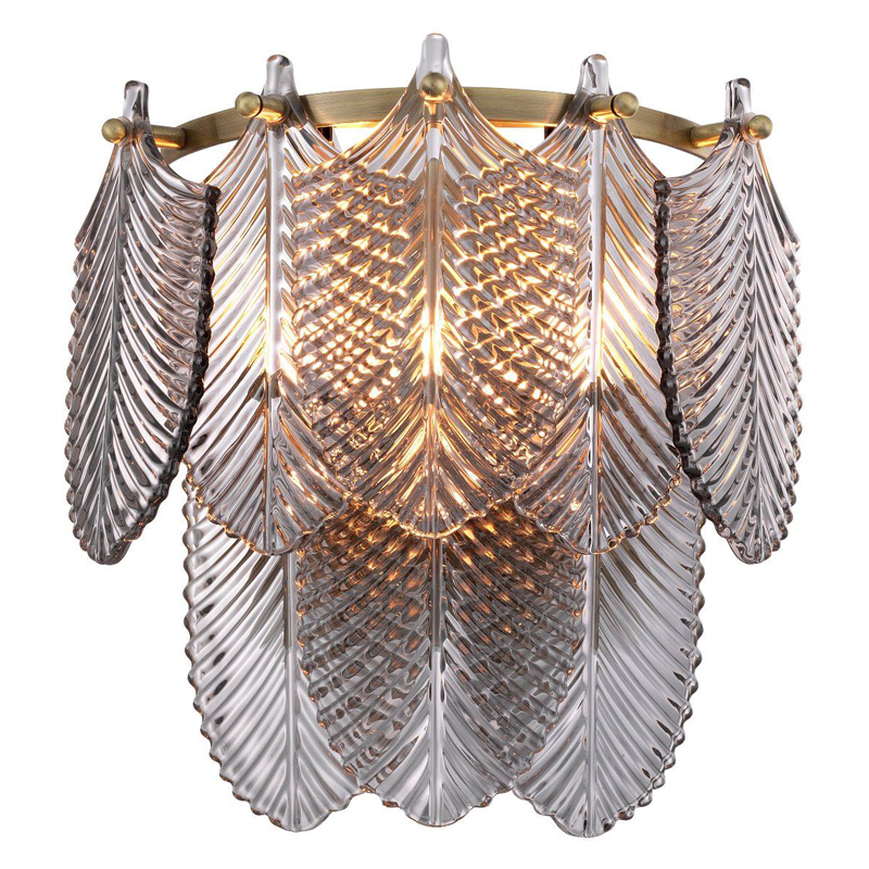 Бра Eichholtz Wall Lamp Verbier smoke Стекло Смок Латунь Бра Eichholtz Wall Lamp Verbier smoke Стекло Смок Латунь в Твери | Loft Concept