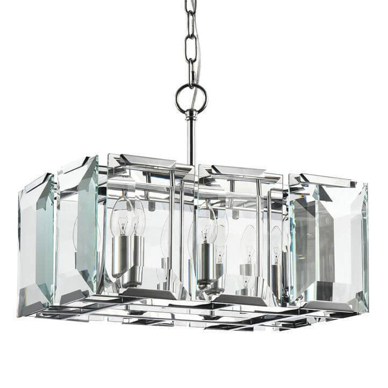 Люстра Harlow Crystal Square Chandelier chrome 6 Хром Люстра Harlow Crystal Square Chandelier chrome 6 Хром в Твери | Loft Concept