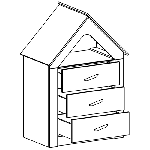 Комод в детскую Tiny Town Chest of Drawers Комод в детскую Tiny Town Chest of Drawers в Твери