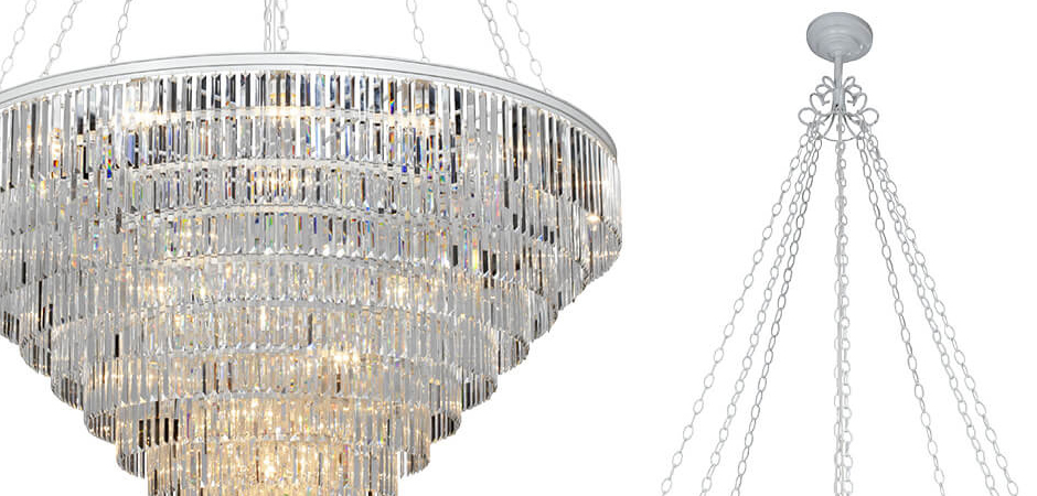 Большая Многоярусная люстра ODEON CLEAR GLASS 11-TIER диаметр 160 см Большая Многоярусная люстра ODEON CLEAR GLASS 11-TIER диаметр 160 см - Loft-Concept в Твери