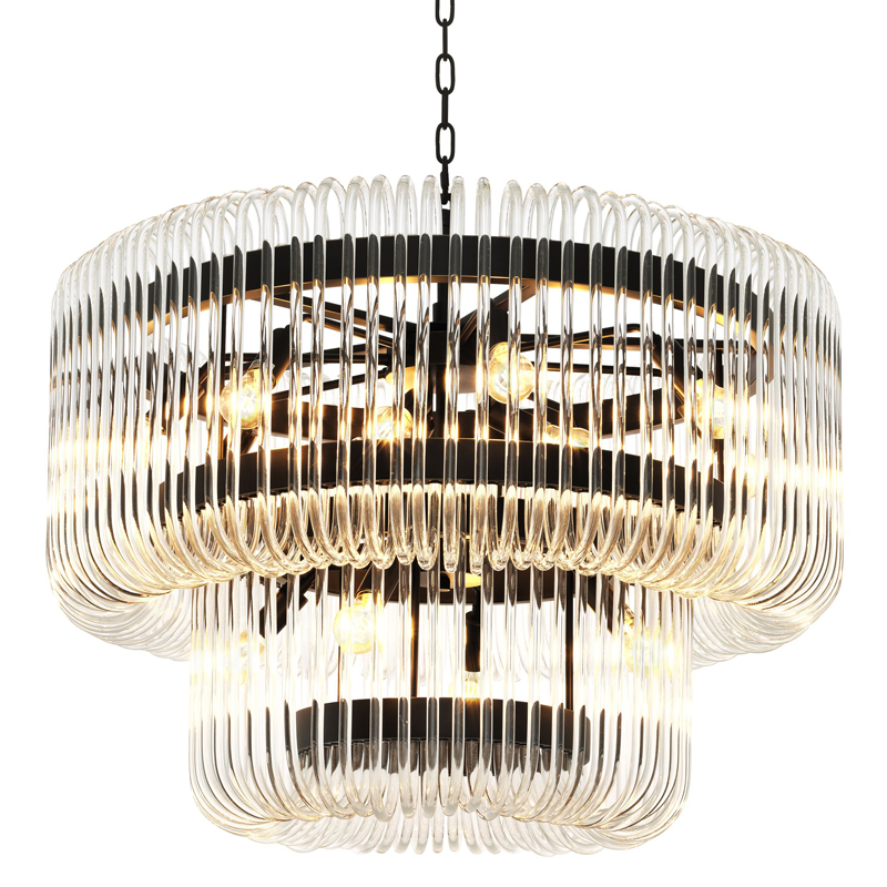 Люстра Eichholtz Chandelier Sutton House Темная бронза Прозрачный Люстра Eichholtz Chandelier Sutton House Темная бронза Прозрачный в Твери | Loft Concept
