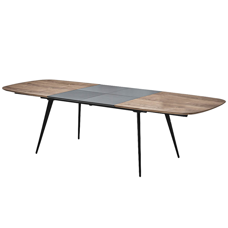 Обеденный стол Orlando Wood Table Черный Графит Коричневый Обеденный стол Orlando Wood Table Черный Графит Коричневый в Твери | Loft Concept