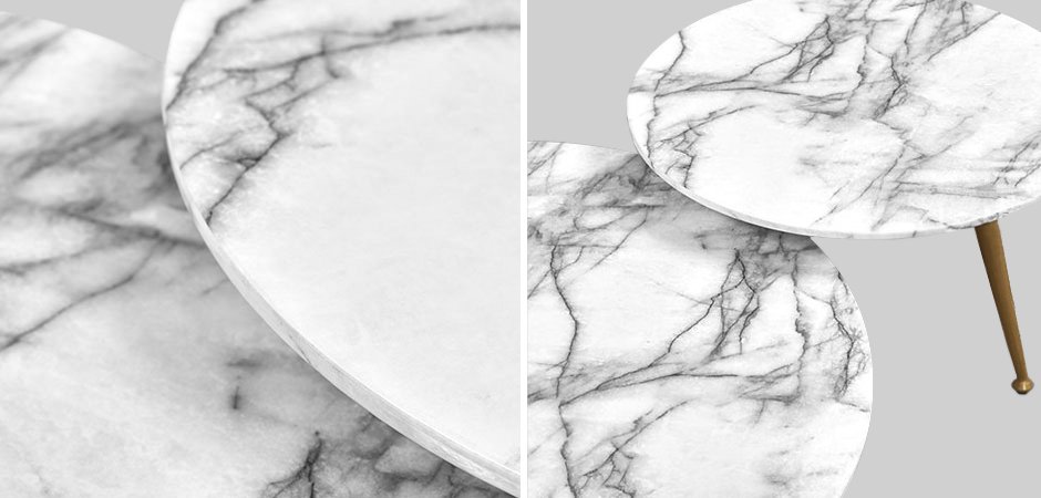 Комплект из двух столов Marble & Brass Комплект из двух столов Marble & Brass - Loft-Concept в Твери
