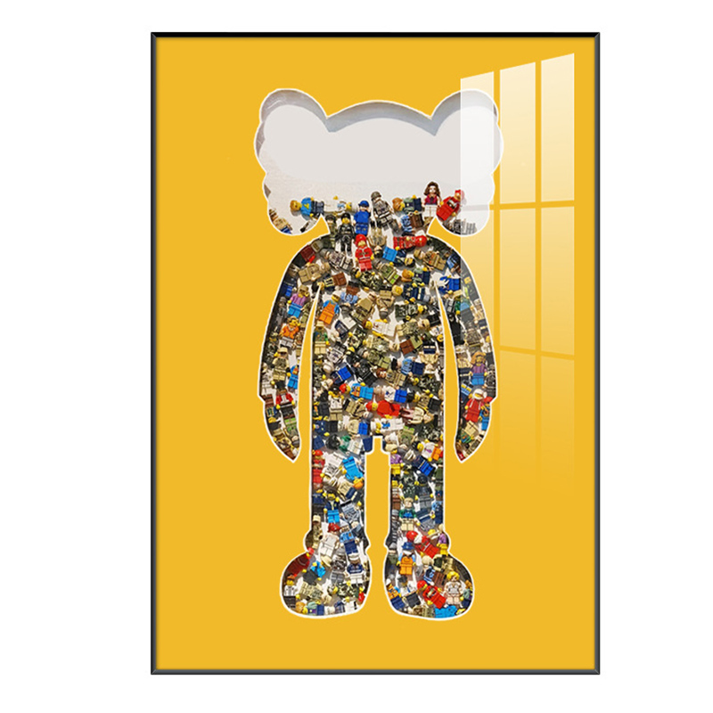 Постер Bearbrick Yellow Мульти Постер Bearbrick Yellow Мульти в Твери | Loft Concept