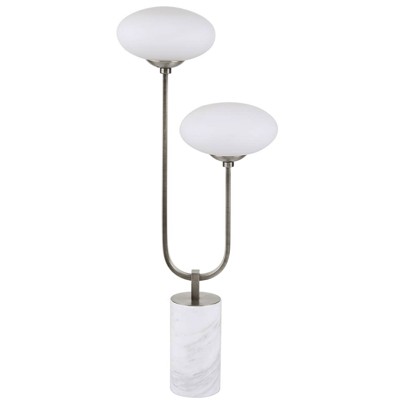Oval Balls Mushrooms Table Lamp Silver Серебряный Прозрачный белый Oval Balls Mushrooms Table Lamp Silver Серебряный Прозрачный белый в Твери | Loft Concept