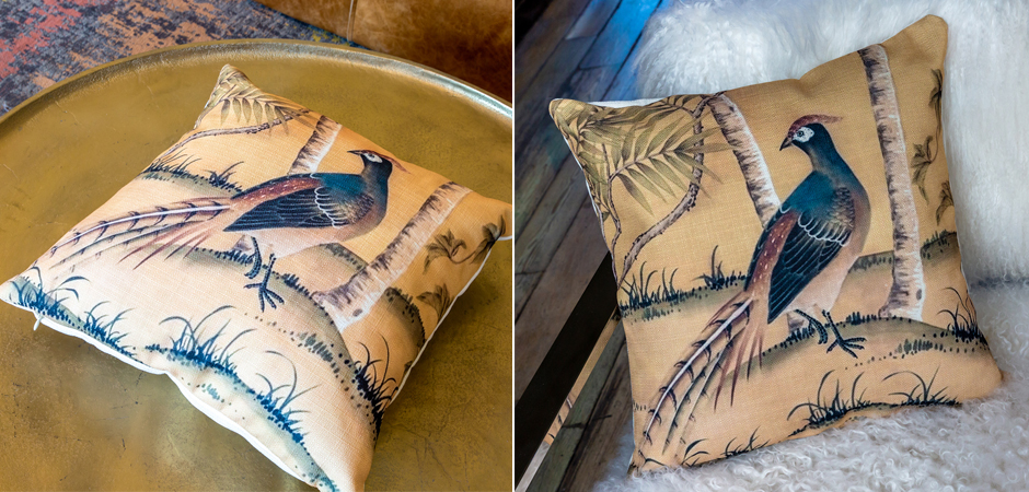 Декоративная подушка Beige and Green Chinoiserie 6 Декоративная подушка Beige and Green Chinoiserie 6 - Loft-Concept в Твери