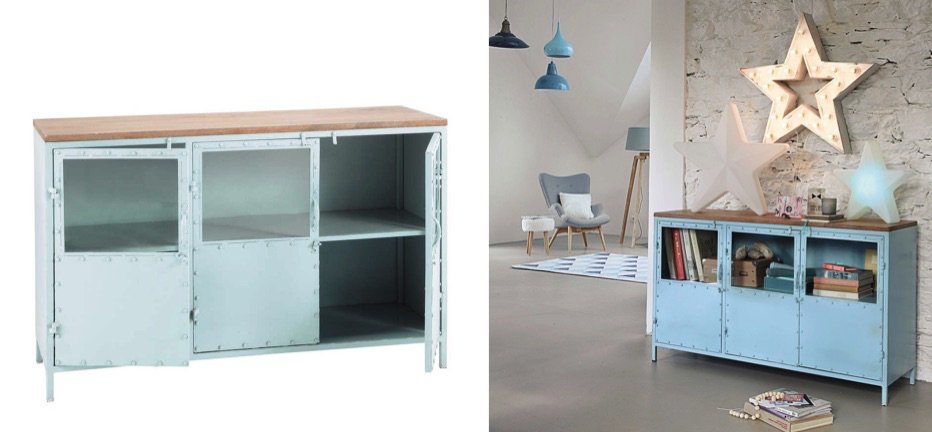 Буфет в стиле Лофт Industrial Rust Blue Chest Голубой Буфет в стиле Лофт Industrial Rust Blue Chest Голубой - Loft-Concept в Твери