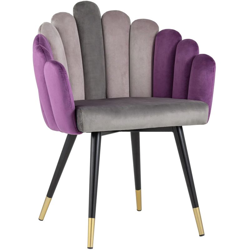 Стул Camellia Chair Сиреневый Велюр Сиреневый Серый Черный Фиолетовый Стул Camellia Chair Сиреневый Велюр Сиреневый Серый Черный Фиолетовый в Твери | Loft Concept