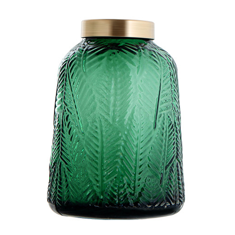 Ваза Emerald Vase Golden Throat high Изумрудный Глянцевое золото Ваза Emerald Vase Golden Throat high Изумрудный Глянцевое золото в Твери | Loft Concept
