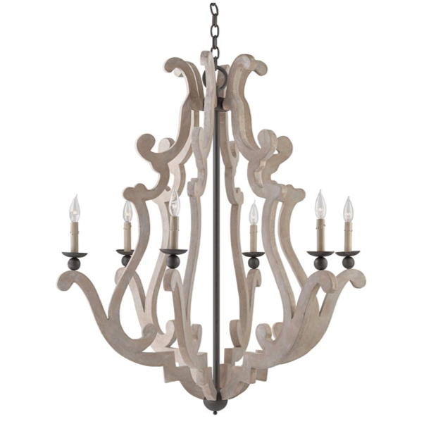 Люстра Durand Chandelier Бежево-серый Люстра Durand Chandelier Бежево-серый в Твери | Loft Concept