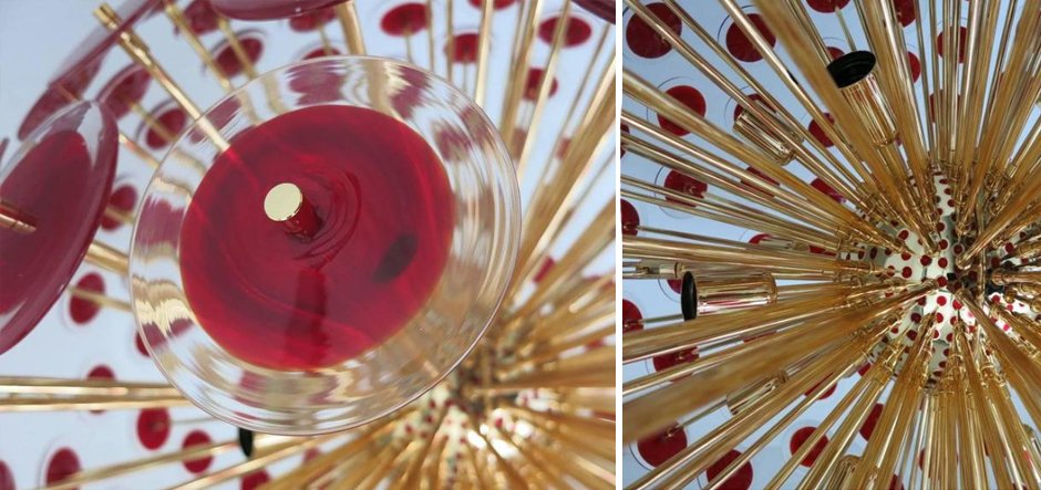 Murano Red Disco Glass Sputnik Chandelier Vistosi Murano Red Disco Glass Sputnik Chandelier Vistosi - Loft-Concept в Твери