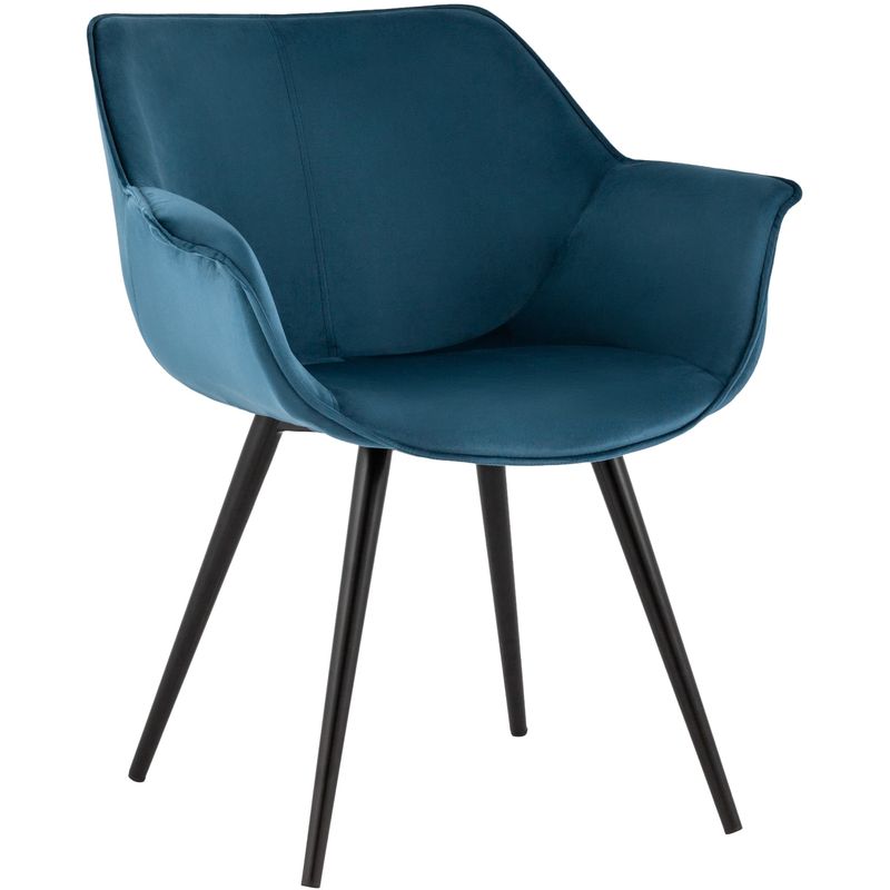 Стул Mason chair Пыльно-Синий Велюр Синий Черный Стул Mason chair Пыльно-Синий Велюр Синий Черный в Твери | Loft Concept