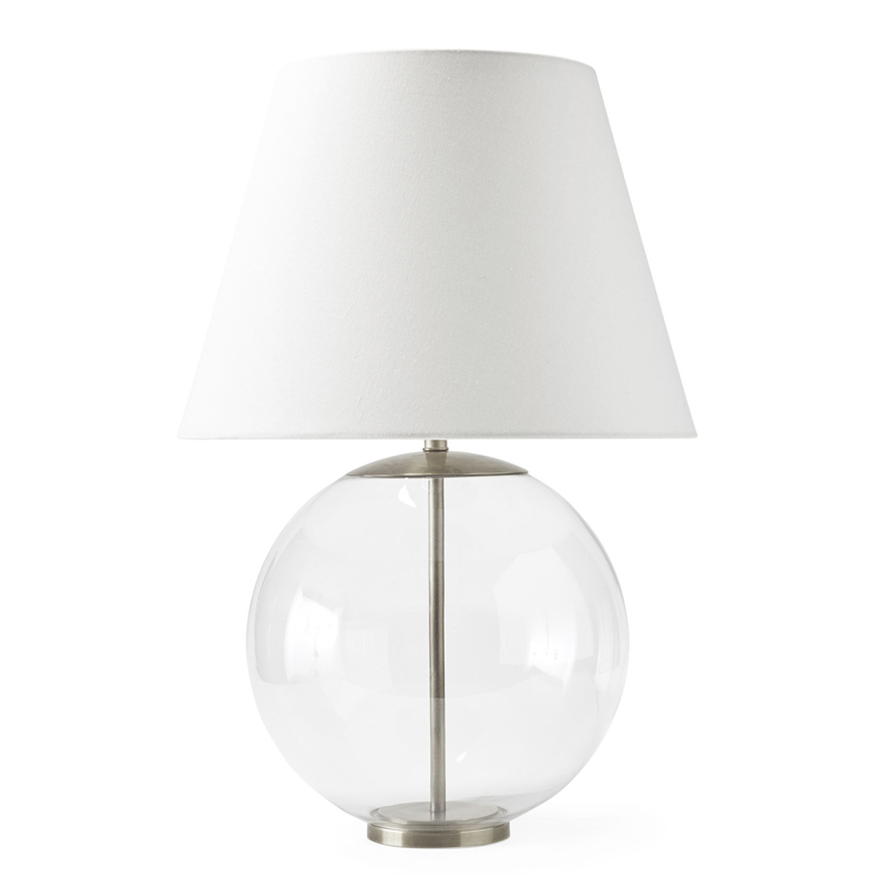 Настольная лампа Emory Table Lamp Nickel Никель Прозрачный (Transparent) Настольная лампа Emory Table Lamp Nickel Никель Прозрачный (Transparent) в Твери | Loft Concept
