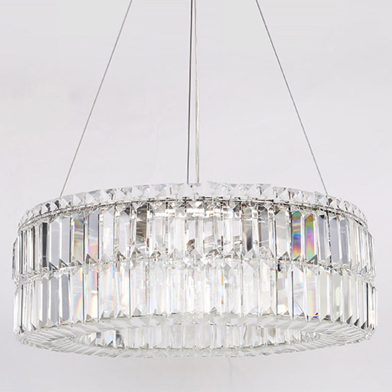 Люстра Darleen Crystal Nickel Chandelier 12 Никель Прозрачный (Transparent) в Твери | Loft Concept 