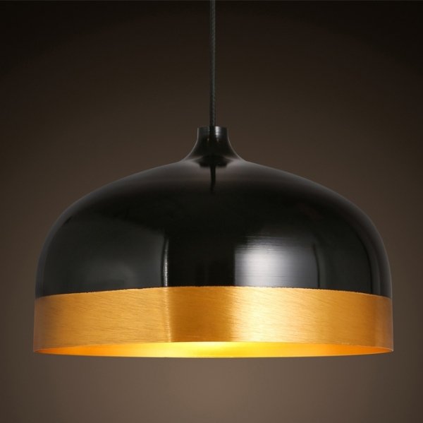 Подвесной светильник Cone Lux Pendant Black Черный Глянцевое золото Подвесной светильник Cone Lux Pendant Black Черный Глянцевое золото в Твери | Loft Concept