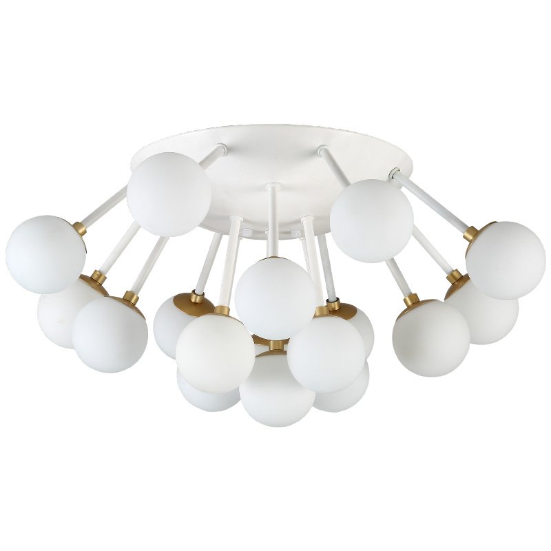 Потолочная люстра Fungi ceiling Белый Золотой Потолочная люстра Fungi ceiling Белый Золотой в Твери | Loft Concept