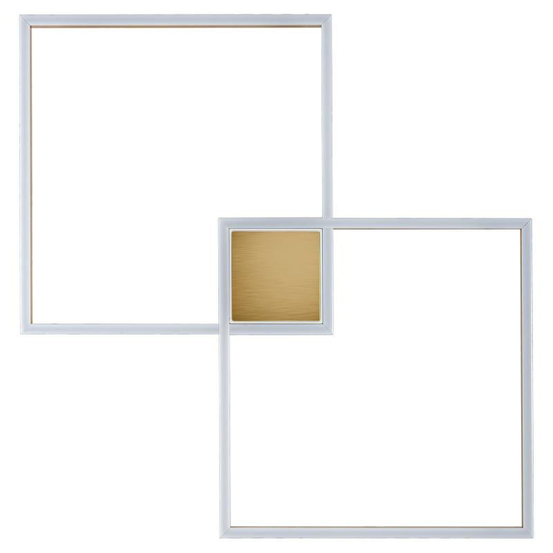 Потолочный светильник Squares Geometrical Shape Ceiling Light Золотой Белый в Твери | Loft Concept 