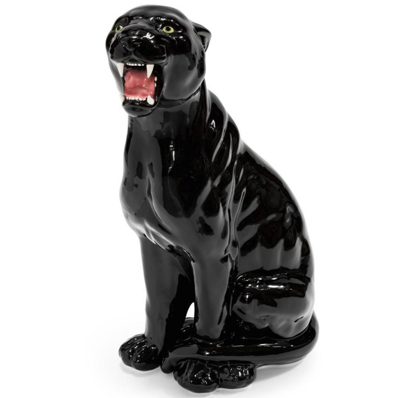 Статуэтка Abhika Leopard Dx Shiny Black Глянцевый черный Статуэтка Abhika Leopard Dx Shiny Black Глянцевый черный в Твери | Loft Concept