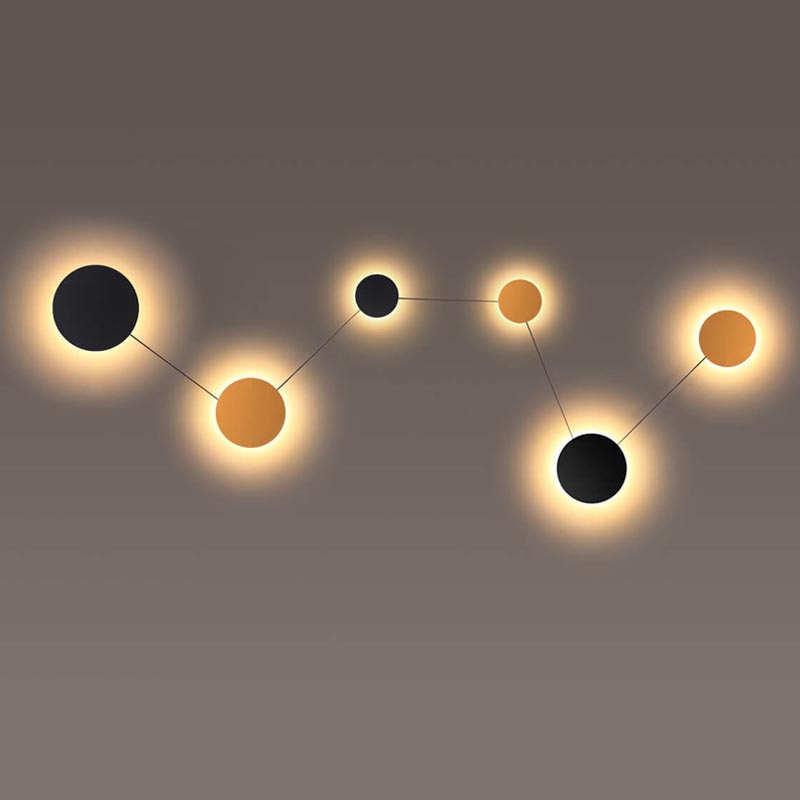 Бра Star System Sconce 6 Черный Золотой Бра Star System Sconce 6 Черный Золотой в Твери | Loft Concept