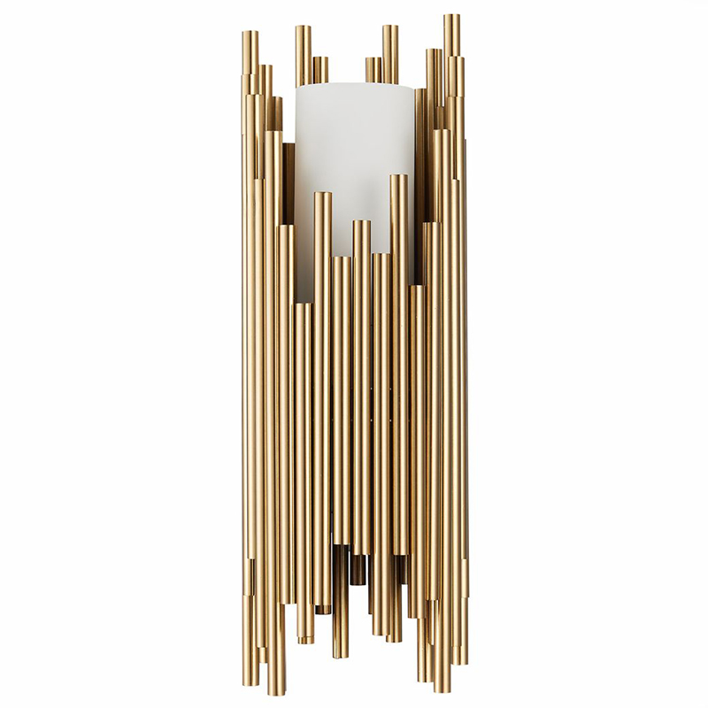 Бра Brubeck Brass Delightfull Wall Lamp Латунь Белое матовое стекло Бра Brubeck Brass Delightfull Wall Lamp Латунь Белое матовое стекло в Твери | Loft Concept