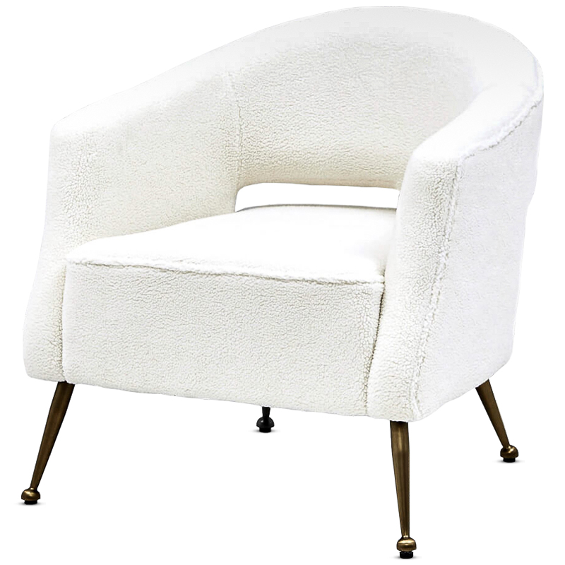 Кресло Hestia Chair Бронза Белый Кресло Hestia Chair Бронза Белый в Твери | Loft Concept