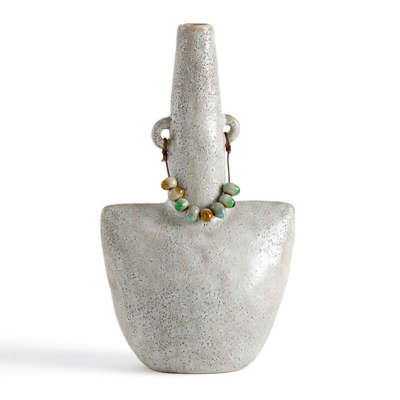Ваза Ceramic Vase Beads On The Ears Бежевый Ваза Ceramic Vase Beads On The Ears Бежевый в Твери | Loft Concept