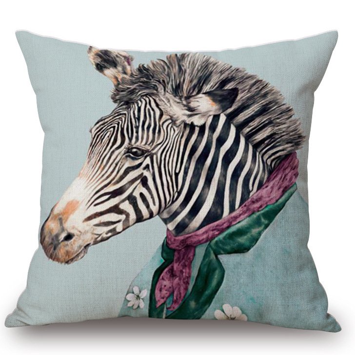 Декоративная подушка Zebra #2 Мульти Декоративная подушка Zebra #2 Мульти в Твери | Loft Concept