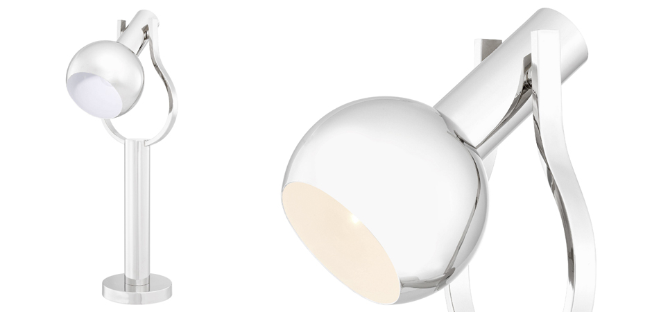 Настольная лампа Eichholtz Table Lamp Jaques Nickel Настольная лампа Eichholtz Table Lamp Jaques Nickel - Loft-Concept в Твери