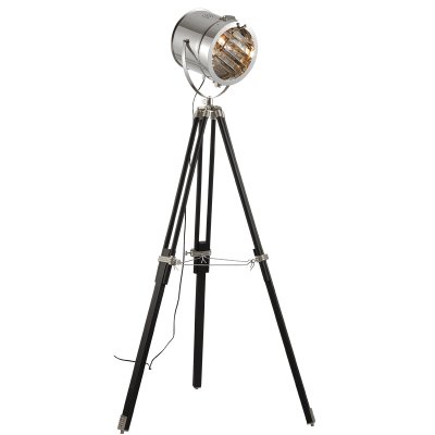 Торшер Spotlight Lofter Wooden Черный Хром Прозрачный Торшер Spotlight Lofter Wooden Черный Хром Прозрачный в Твери | Loft Concept