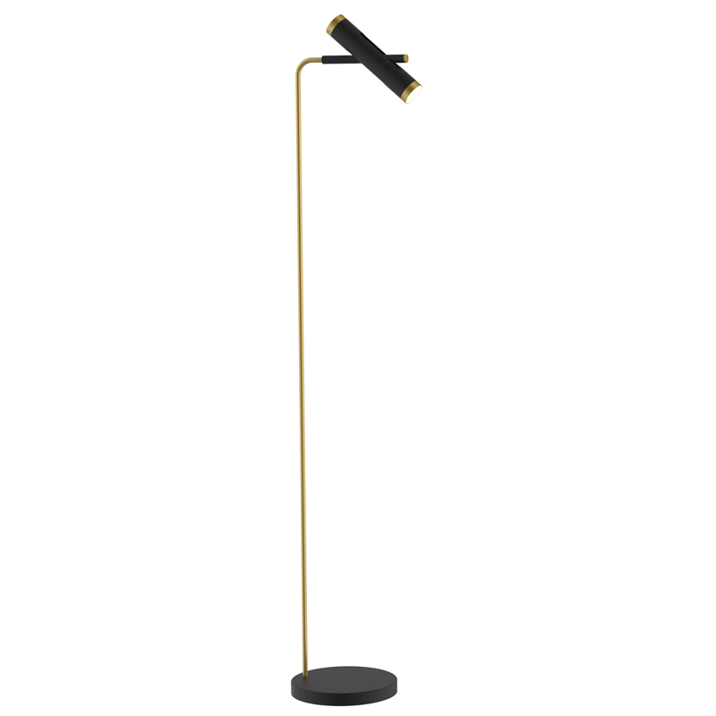 Торшер Rainer Floor Lamp black Черный Золотой Торшер Rainer Floor Lamp black Черный Золотой в Твери | Loft Concept