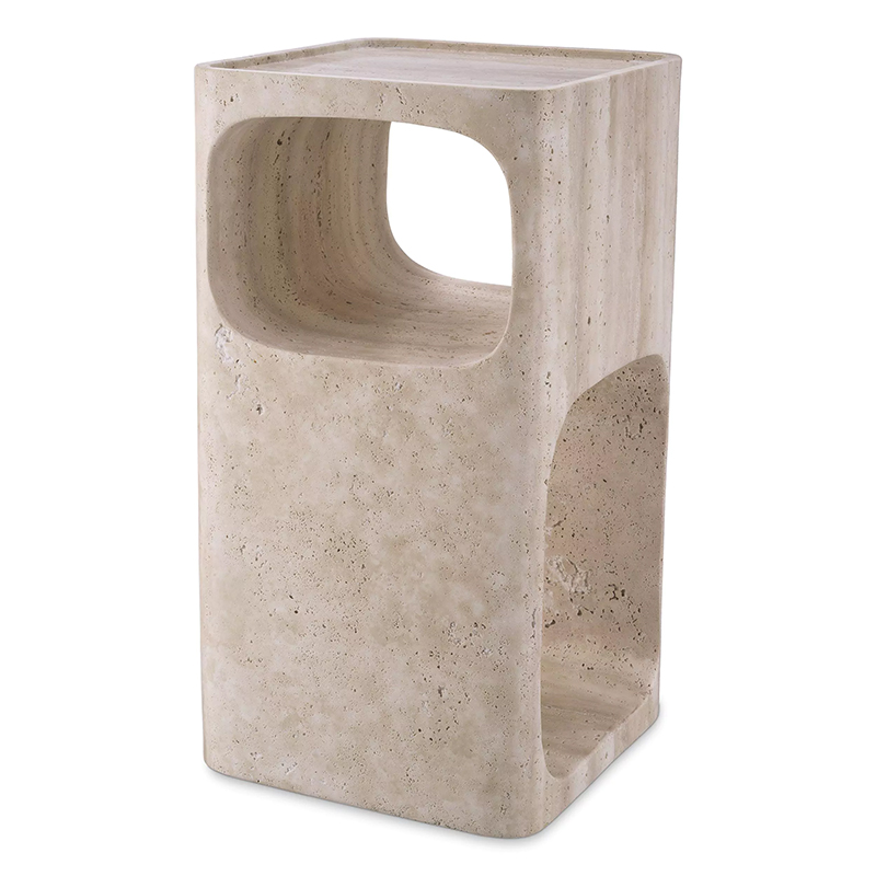 Приставной стол Eichholtz Side Table Adler Travertine Песочный Приставной стол Eichholtz Side Table Adler Travertine Песочный в Твери | Loft Concept