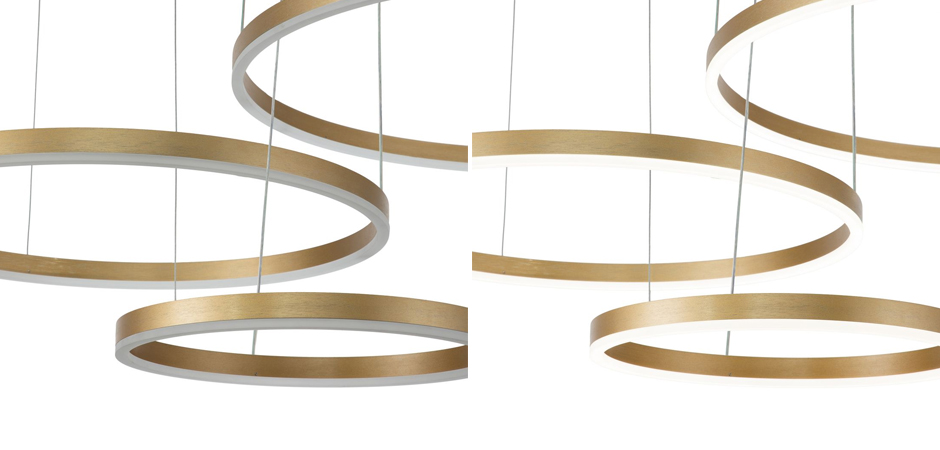Подвесной светильник Neo Circles Triple Gold Подвесной светильник Neo Circles Triple Gold - Loft-Concept в Твери