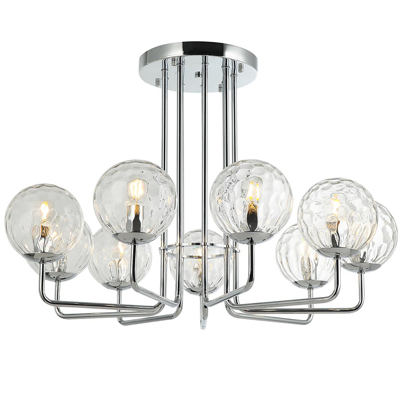 Люстра Hartley Chandelier 9 Прозрачный Хром в Твери | Loft Concept 
