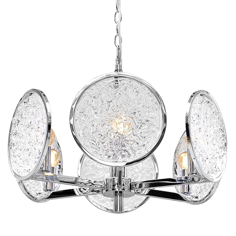 Люстра Geraldine Glass Silver Chandelier Прозрачное Стекло Серебряный Люстра Geraldine Glass Silver Chandelier Прозрачное Стекло Серебряный в Твери | Loft Concept