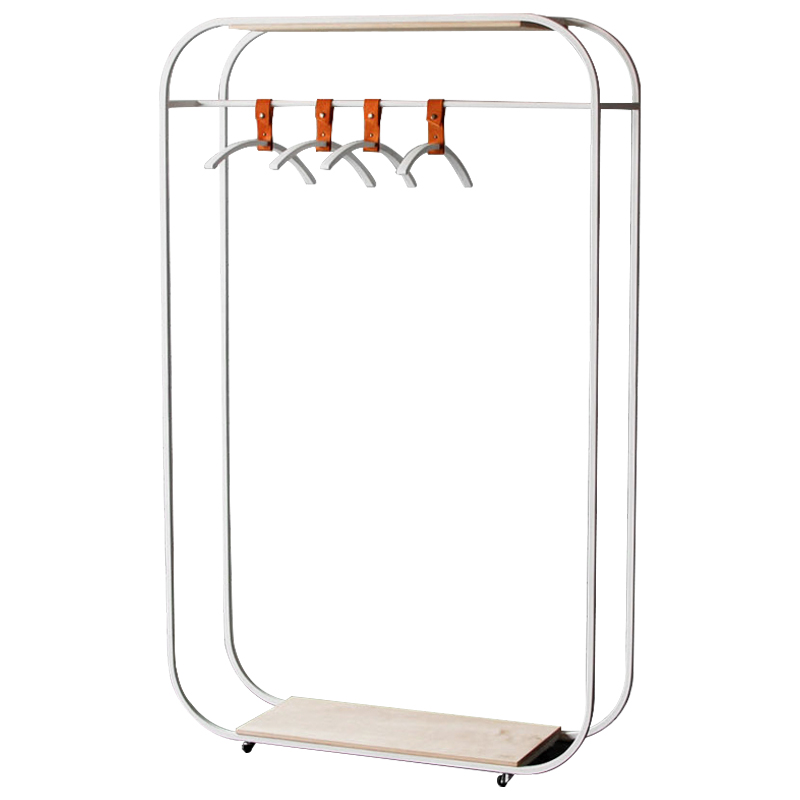 Рейл Austen Industrial Metal Rust Clothes Rail Древесина Белый Рейл Austen Industrial Metal Rust Clothes Rail Древесина Белый в Твери | Loft Concept