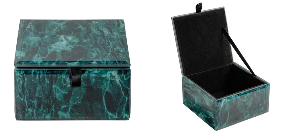 Шкатулка Turquoise Smoke Cube Шкатулка Turquoise Smoke Cube - Loft-Concept в Твери