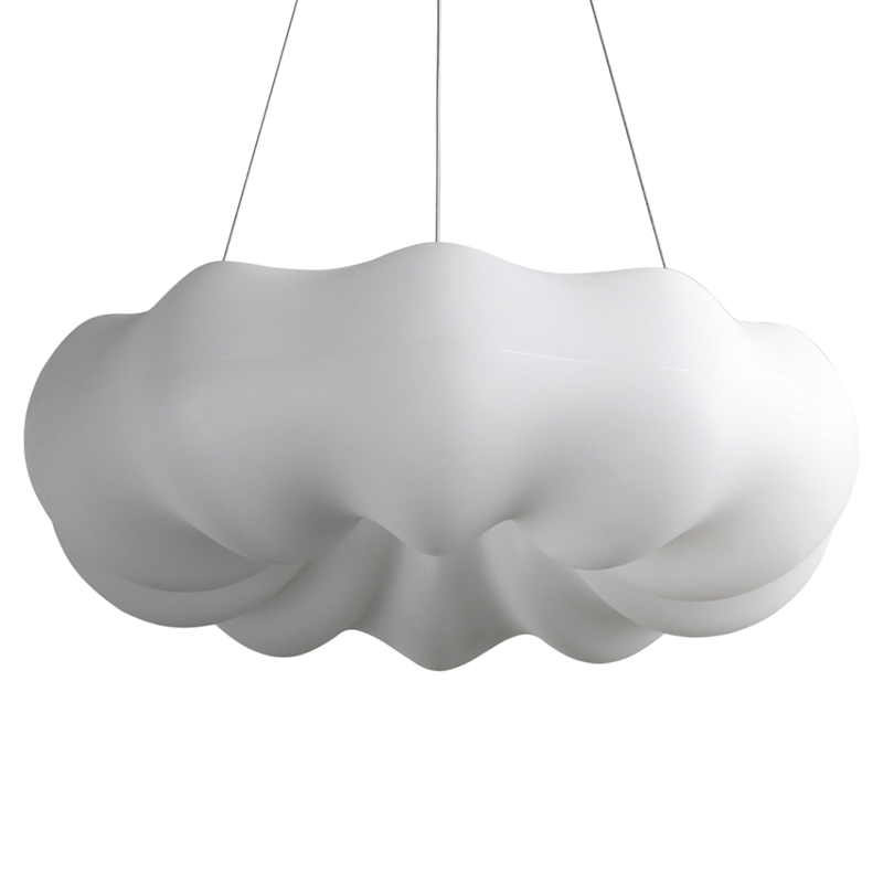 Подвесной светильник светодиодный из стали с пультом Cloudy Light White Белый Подвесной светильник светодиодный из стали с пультом Cloudy Light White Белый в Твери | Loft Concept