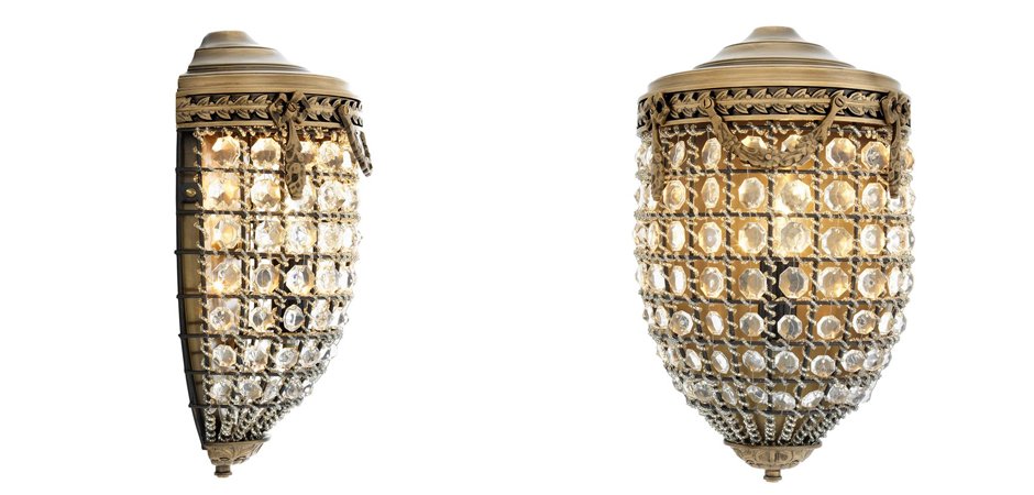 Бра Eichholtz Wall Lamp Emperor Brass - Loft-Concept в Твери