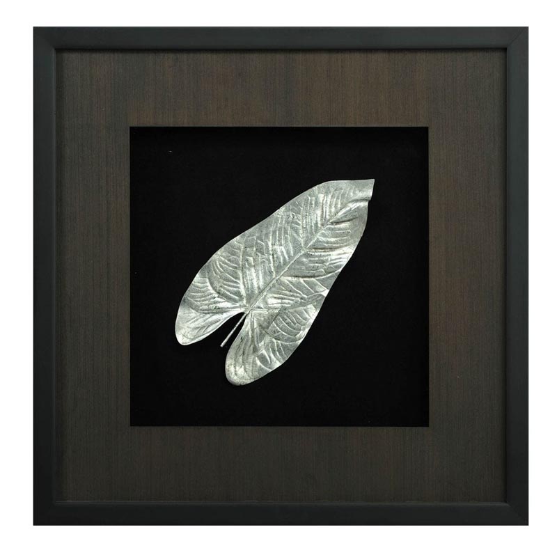 Панно Cassian Philodendron Leaf Черный Серебряный Панно Cassian Philodendron Leaf Черный Серебряный в Твери | Loft Concept