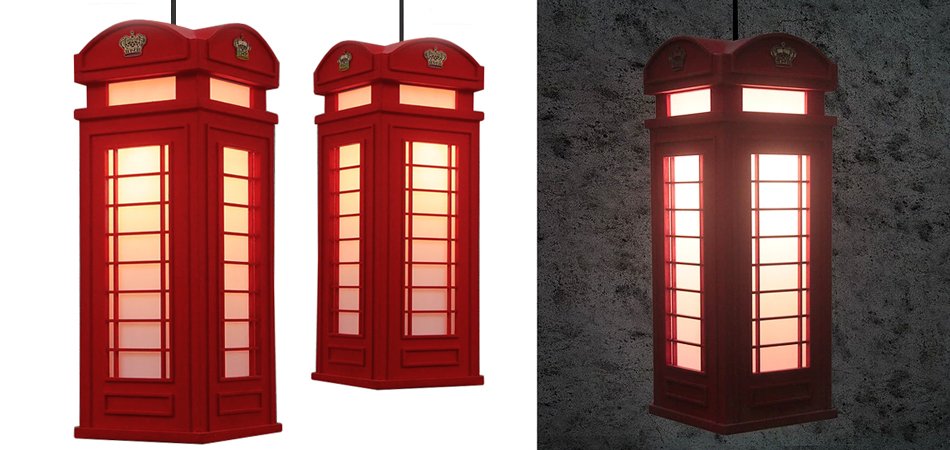 Подвесной светильник London Phone Booth Pendant - Loft-Concept в Твери