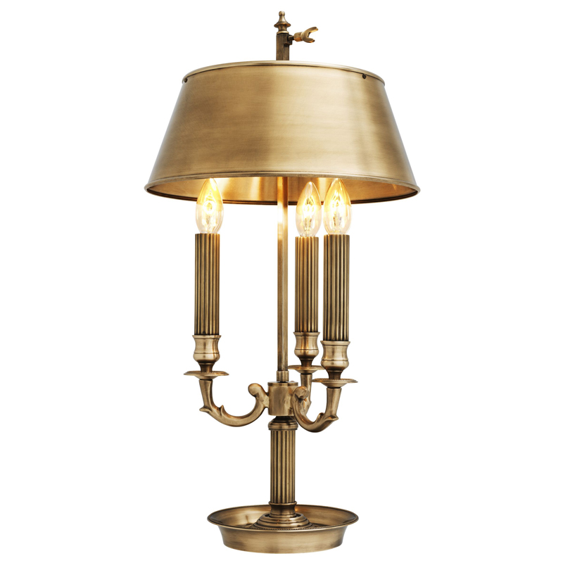 Настольная лампа Eichholtz Table Lamp Deauville Латунь Античная полированная Настольная лампа Eichholtz Table Lamp Deauville Латунь Античная полированная в Твери | Loft Concept