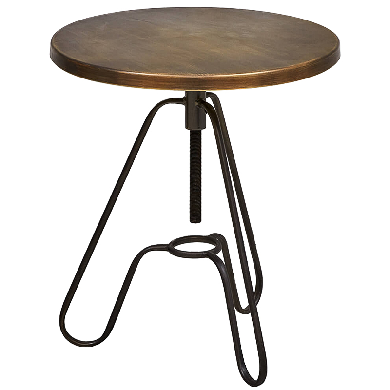 Приставной стол Grechen side table Бронза Черный Приставной стол Grechen side table Бронза Черный в Твери | Loft Concept