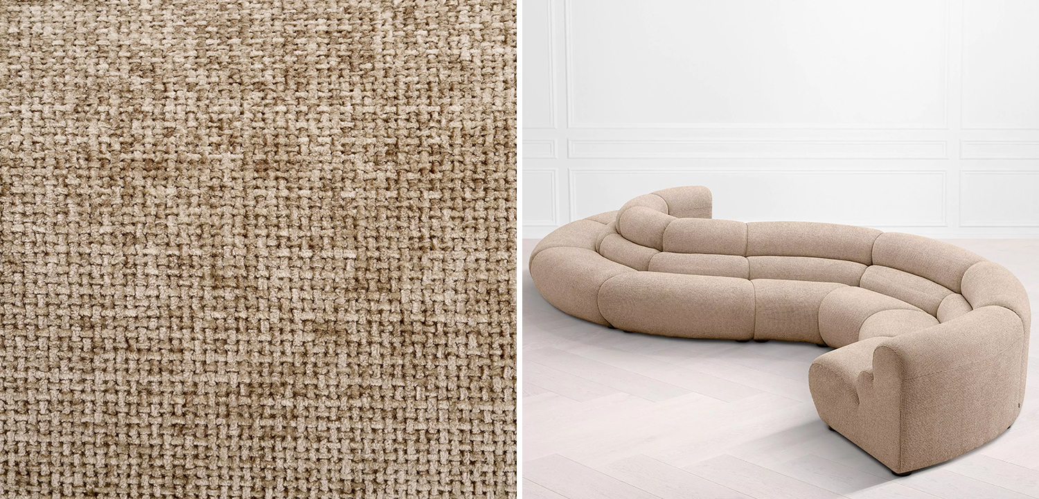 Модульный диван Eichholtz Sofa Lindau Inside Corner Sand - фото №2