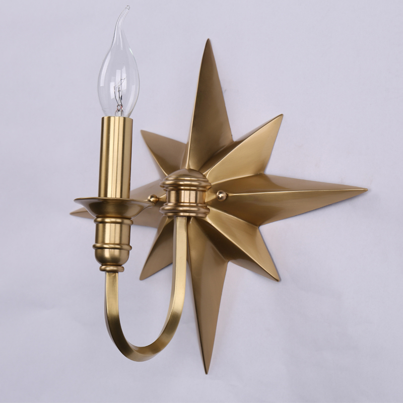 Бра Base Star Wall lamp Single Латунь Бра Base Star Wall lamp Single Латунь в Твери | Loft Concept