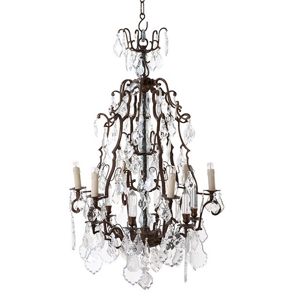 Люстра Luster Chateau De Wideville Латунь Прозрачный (Transparent) Люстра Luster Chateau De Wideville Латунь Прозрачный (Transparent) в Твери | Loft Concept