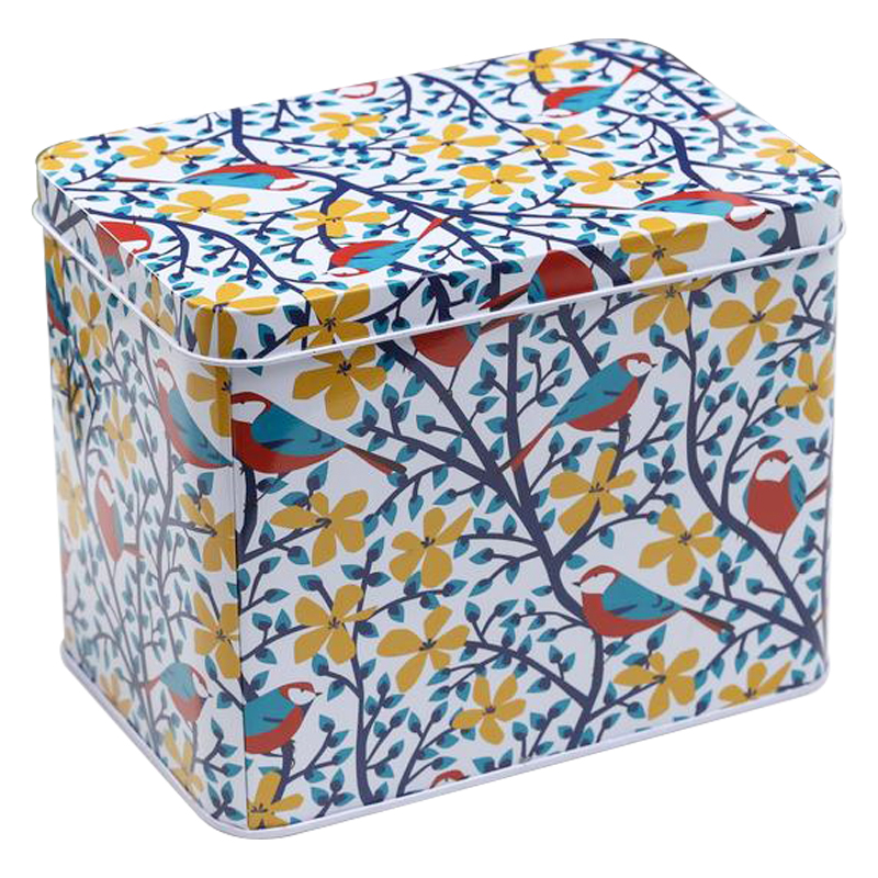 Шкатулка металлическая Birds and Bloom Colorful Metal Tea Box Мульти Шкатулка металлическая Birds and Bloom Colorful Metal Tea Box Мульти в Твери | Loft Concept