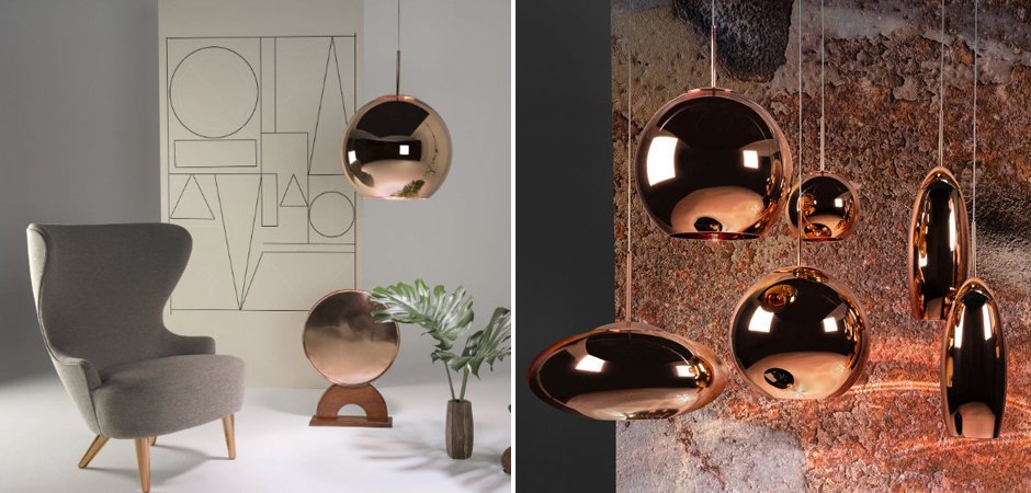 Люстра Tom Dixon Copper Wide Pendant Lamp Люстра Tom Dixon Copper Wide Pendant Lamp - Loft-Concept в Твери