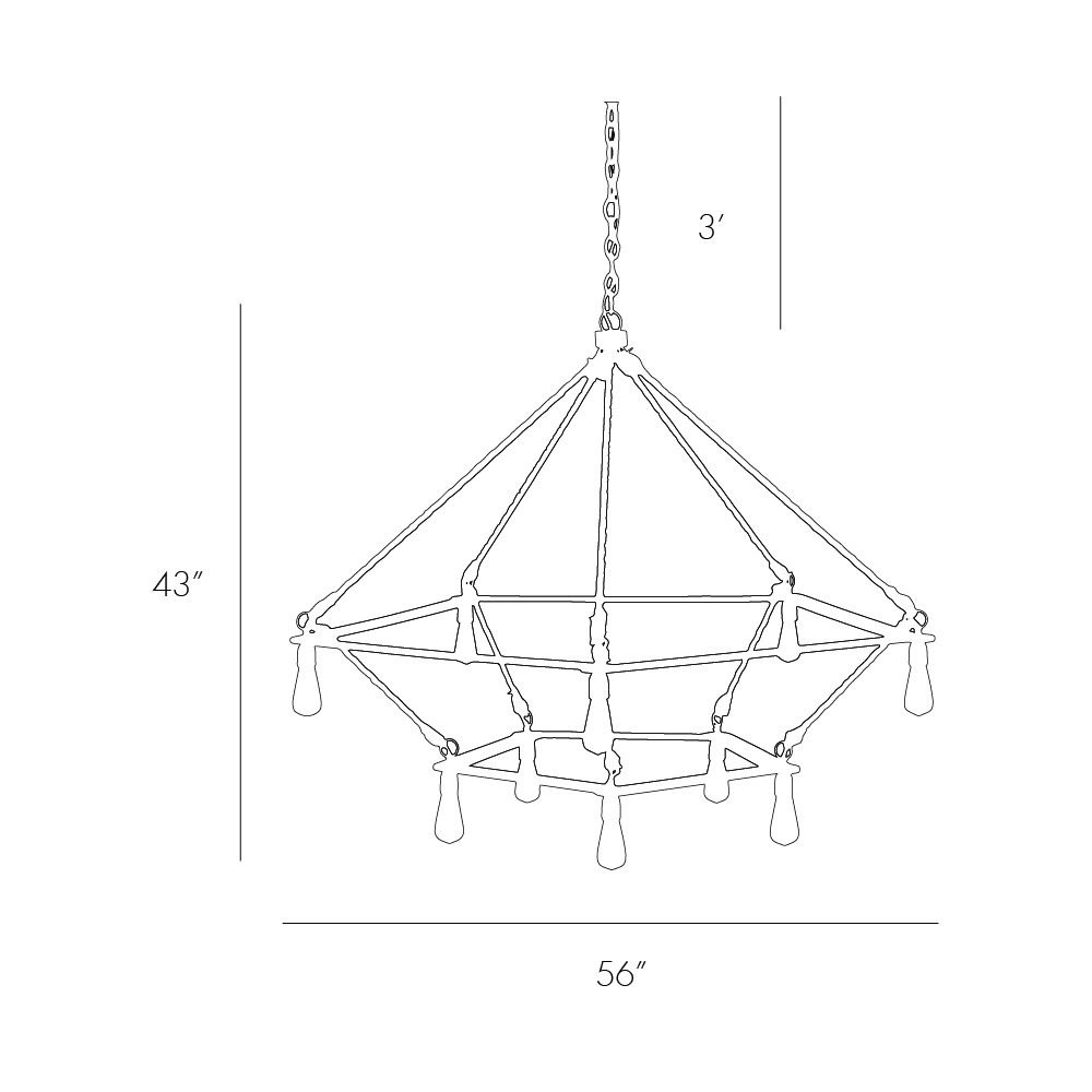Люстра Arteriors MCINTYRE TWO TIERED CHANDELIER Люстра Arteriors MCINTYRE TWO TIERED CHANDELIER в Твери