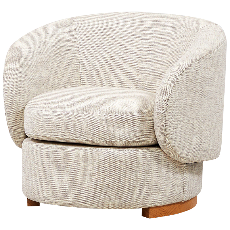 Кресло Toby Beige Armchair Бежевый Древесина Кресло Toby Beige Armchair Бежевый Древесина в Твери | Loft Concept