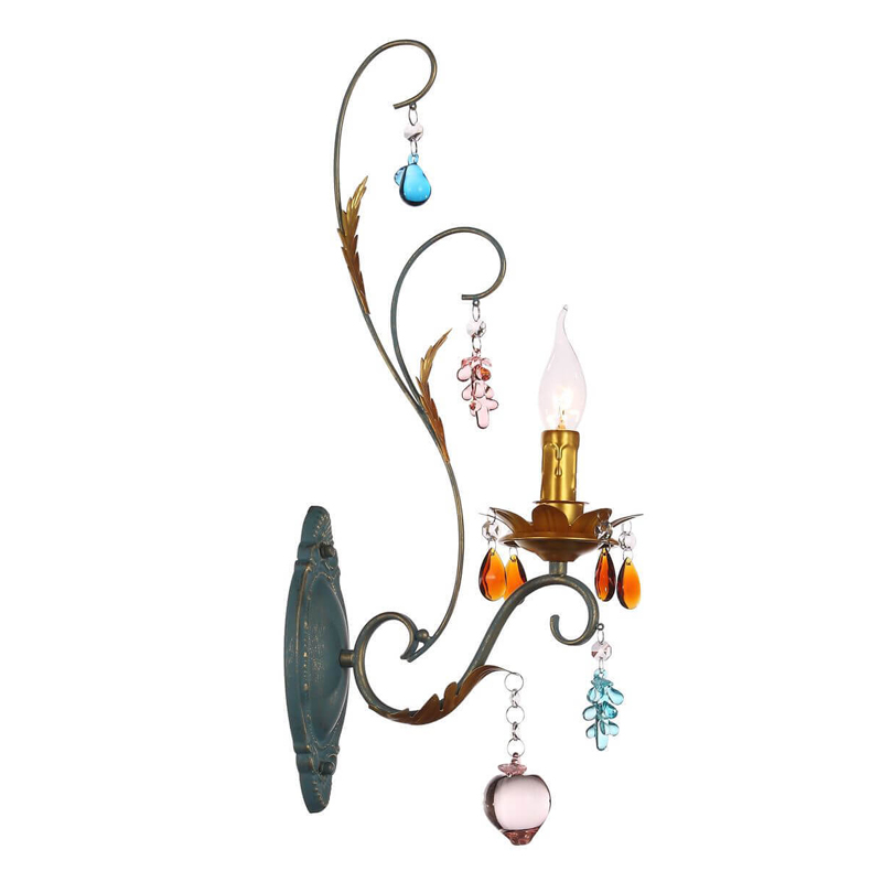 Бра Colored Glass Pendant Sconce Мульти Бра Colored Glass Pendant Sconce Мульти в Твери | Loft Concept